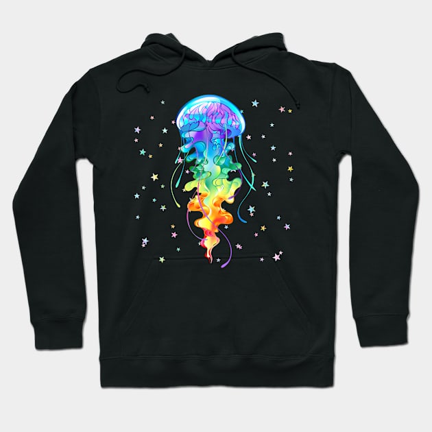 Watercolour jellyfish Hoodie by Chavjo Mir11